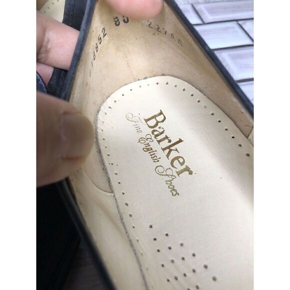 Barker Flex Fine English Shoes Navy Blue Leather Loafers Women Sz 7AA US/37.5EU - Picture 15 of 16